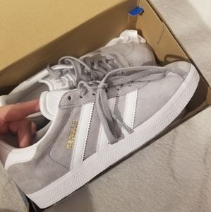 Adidas Grey Gazelle Sneakers